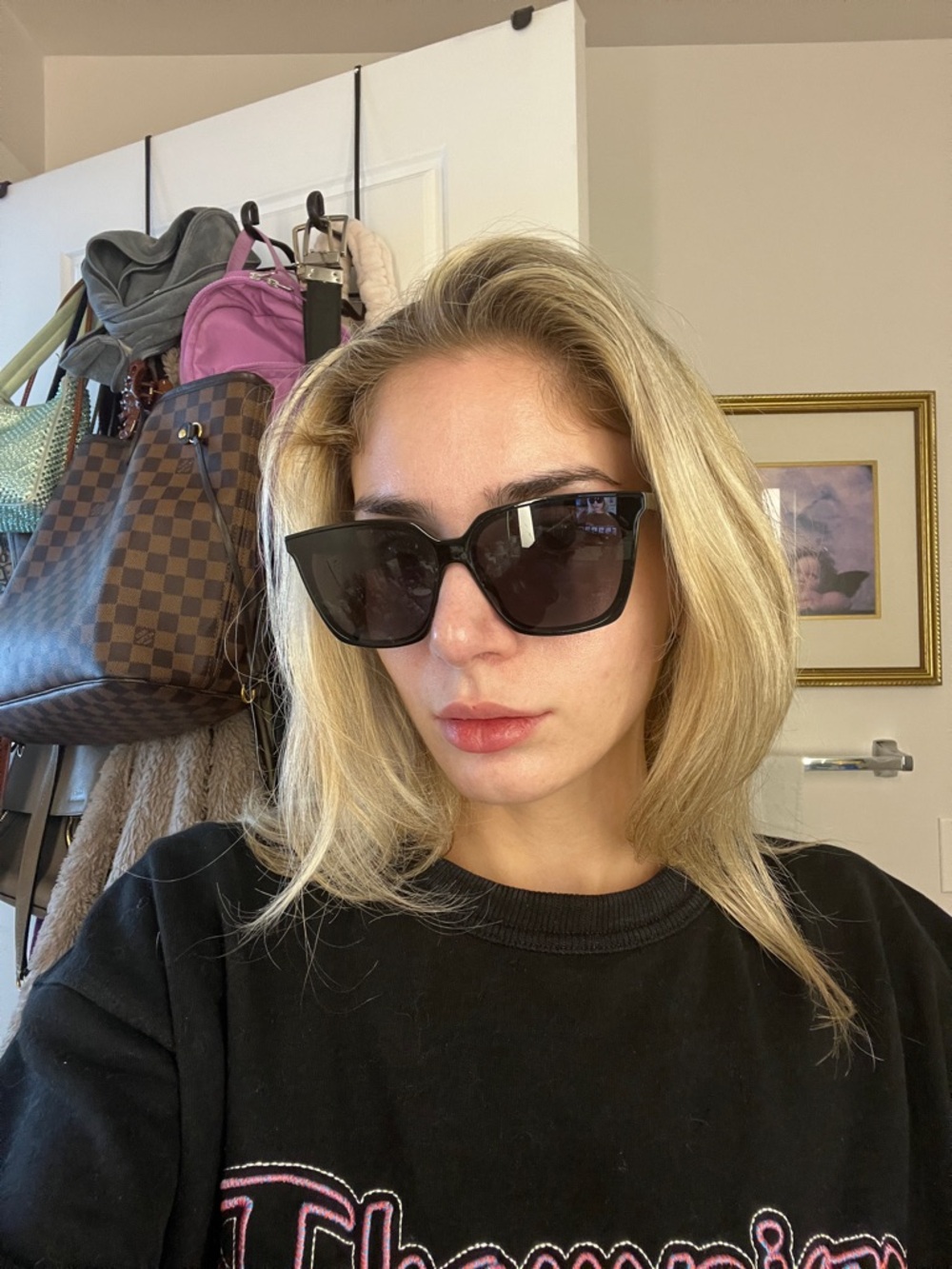 H&M Black Oversized Square Sunglasses - Picture 7 of 11